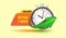 1 Hour express delivery arrow icon vector illustration