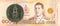 1 new thai baht coin against 1000 new thai baht banknote