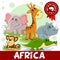 1 part. Animals of Africa.