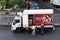 1 Sept 2007  Worker loading a lorry at street hong kong