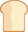 1 slice of bread brown