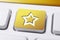 1 Star Button On A White Keyboard, Best Ranking Concept