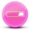 1 third charged battery eyeball glossy pink round button abstract