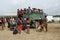 10/15/2018, Tapachula, Suchiate, or Ciudad Hidalgo in Mexico: Central American Refugees are boarding a Truck on their way north to