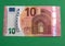 10 Euro Bill with Bankrupt Lettering