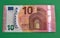 10 Euro Bill with Bankrupt Lettering