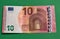 10 Euro Bill with Bankrupt Lettering