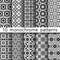 10 monochrome vintage patterns for universal background.