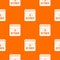 10 october calendar pattern seamless