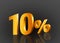 10% off 3d gold, Special Offer 10% off, Sales Up to 10 Percent, big deals, perfect for flyers, banners, advertisements, stickers,