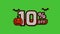 10% off halloween discount text green screen