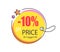 10 Off Price Special Offer Round Promo Sticker