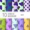 10 seamless backgrounds or patterns with fruit. Grape.