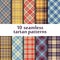 10 seamless tartan patterns