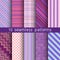 10 striped vector seamless patterns. Textures for wallpaper, fills, web page background.