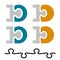 10 ten puzzle linked number letter D
