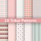 10 Tribal vector seamless patterns (tiling).