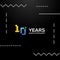 10 Years Anniversary Gradient Number Vector Design