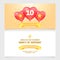 10 years anniversary invitation vector illustration. Design template element with elegant background