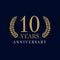 10 years old luxurious logo