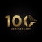 100 Anniversary Gold Numbers Design For Best Moment