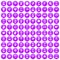100 avatar icons set purple