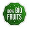 100 % Bio fruits label or sticker