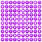100 calculator icons set purple