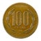 100 chilean peso coin 1996 obverse