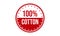 100% Cotton Rubber Stamp. 100% Cotton Grunge Stamp Seal Vector Illustration â€“ Vector