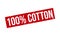 100% Cotton Rubber Stamp. 100% Cotton Grunge Stamp Seal Vector Illustration â€“ Vector