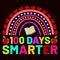 100 Days Smarter, typography design for kindergarten pre k preschool