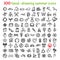 100 hand-drawing summer icons