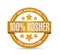 100% kosher food seal illustration design