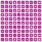 100 loader icons set grunge pink