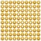 100 loans icons set gold