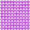 100 lumberjack icons set purple