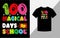 100 magical days of school, T-shirt design