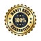 100% Money back Guaranteed, trust badge vector design, Money back Guaranteed