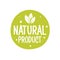 100 natural organic stamp food badge. Eco Nature green icon product label or logo typography