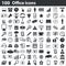 100 office icons set