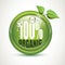 100% Organic - realistic glossy icon