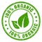 100 organic rubber stamp
