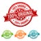 100% Original Stamp Button Banner Badge in different colours.