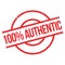 100 percent authentic rubber stamp