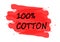 100 percent cotton banner