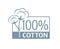 100 percent cotton icon