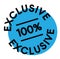 100 percent exclusive label