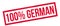 100 percent german rubber stamp