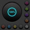 100 percent loaded dark push buttons with color icons